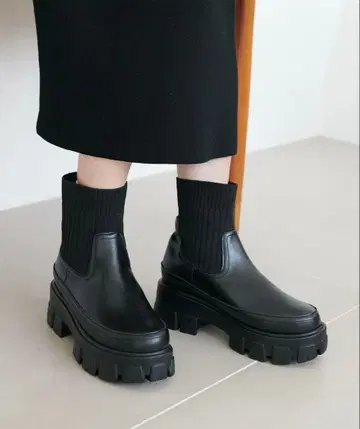 트랙 밑창 삭스 부츠 DISCOAT