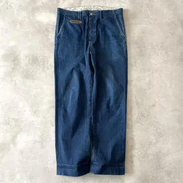 ANACHRONORM 데님 트라우저 워크 팬츠 인디고 34