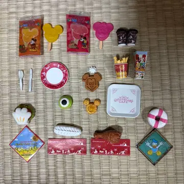 디즈니 미니어처 피규어 컬렉션 파크 푸드 전 6종 세트