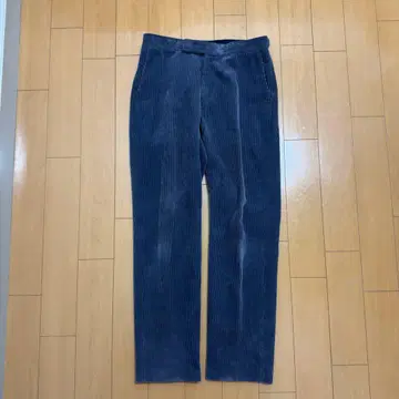 AURALEE WASHED CORDUROY TAPERED SLACKS