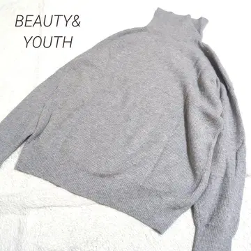 BEAUTY&YOUTH 유나이티드 애로우즈 울 100 리브 니트
