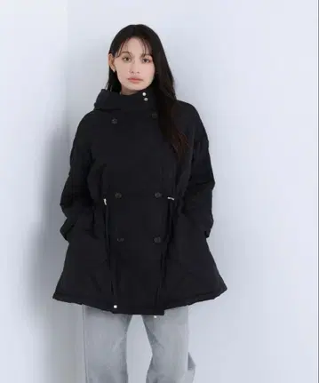 NATURALBEAUTYBASIC 2way 다이아 퀼팅 블루종