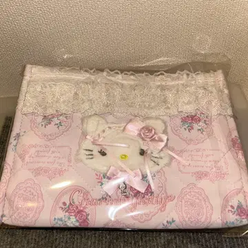 [ 새상품 ] 화이트 프릴 디자인 시리즈 챠미 키티 2WAY 토트백