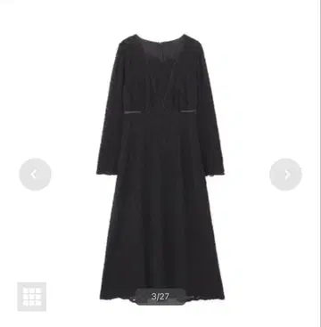 NBB 슈링크 레이스 원피스 PS 사이즈 블랙