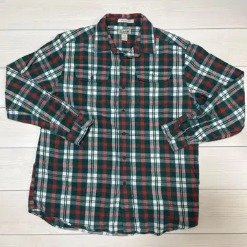 L.L.Bean 체크 무늬 플란넬 셔츠 L-REG