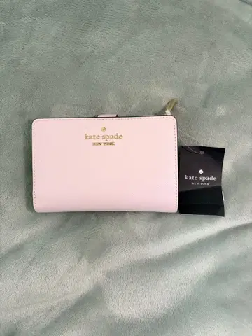 미사용 새상품 박스형 기프트 케이트 스페이드 접이식 지갑 플라워 꽃무늬