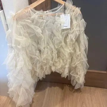 [ 포멀 ] 프릴 튤 블라우스