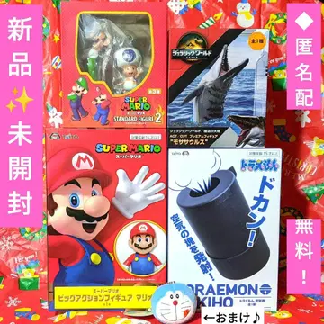 [ 미개봉 ] 슈퍼 마리오 쥬라기 월드 피규어 도라에몽 공기포