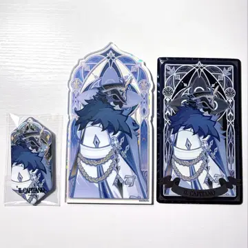 원신 상흔여권염 시리즈 대장 카드 아크릴 스탠드 캔뱃지