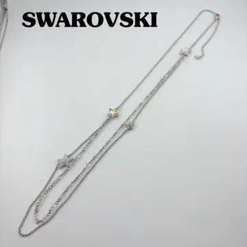 SWAROVSKI / 스와로브스키 별 모양 모티브 롱 목걸이