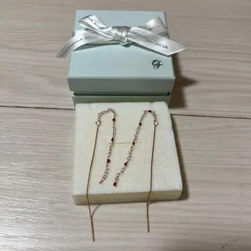 새상품 사만사 실바 골드 아메리칸 귀걸이 하트 러브 체인