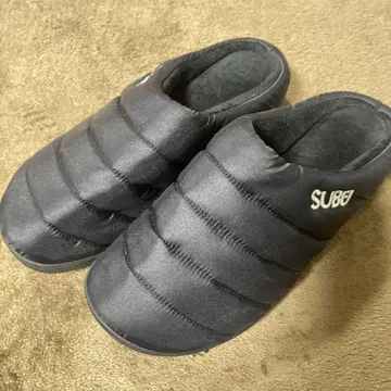 SUBE 블랙 사보 클로그 샌들 25.5cm