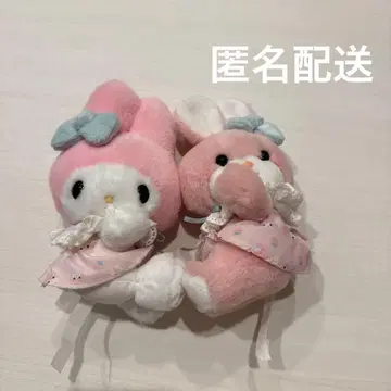 마이멜로디 x 크리미 토끼 마스코트 홀더 세트 요시토쿠 레트로 봉제 인형