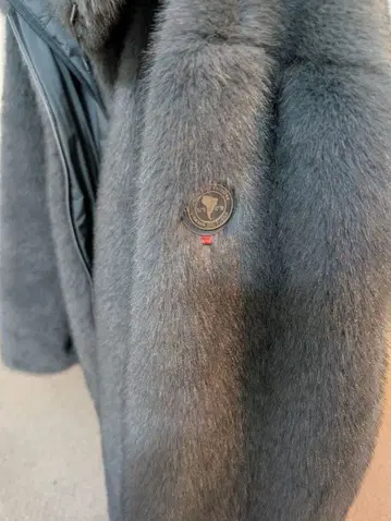 CAPE HORN(케이트혼) 블루 그레이 퍼 다운 사이즈 40