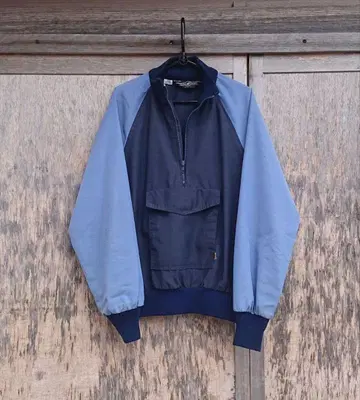 [ 아님 ] oasis 80s 좋은 배색 아노락 후드티 절개 캥거루 포켓