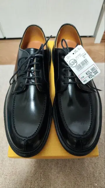 [새상품] REGAL 리갈 JU15AG 25cm U팁 외날 남성용