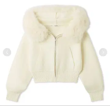 SNIDEL 퍼 후드티 IVR