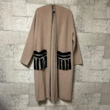 Cle de L'esprit 니트 후드 코트 캐시미어 20% 혼방