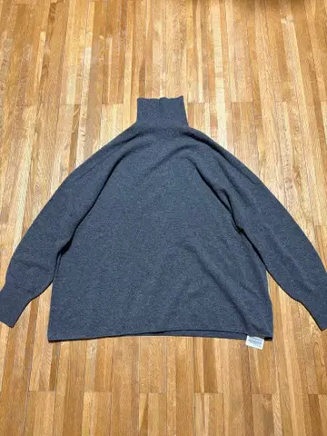 새상품 IENA 이에나 Fine 뉴질랜드 울 하이넥 풀오버 그레이