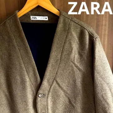 [ 귀여운 ] ZARA 자라 울 블렌드 노카라 자켓