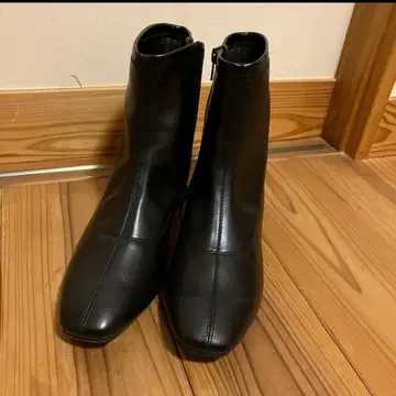 글로벌 워크 라쿠션 발수 로우힐 부츠 블랙 XL