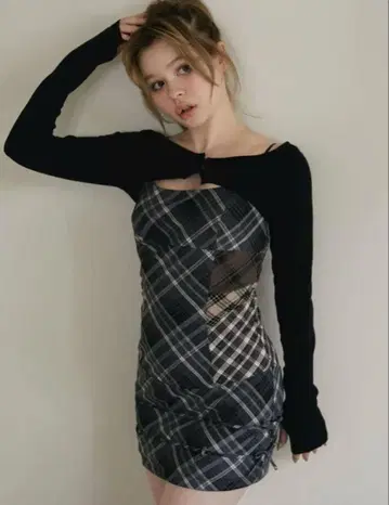 Aine 세트 미니 드레스 그레이 M