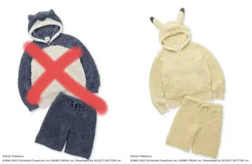 젤라또피케 포켓몬 피카츄 룸웨어 세트