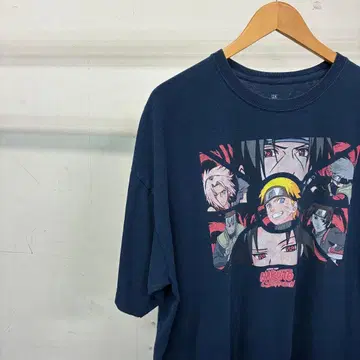NARUTO 나루토 애니메이션 T셔츠 2XL 사이즈 네이비