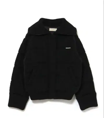 Mary quilting knit jacket / black