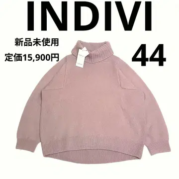 새상품 인디비 터틀넥 울 니트 핑크 정가 15,900엔