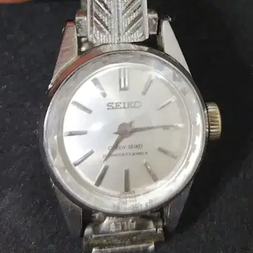 퀸 세이코 왕관 메달 수동 와인딩 작동품