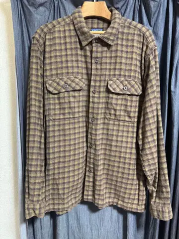 00s 배색 양호 파타고니아 헤비 플란넬 셔츠 모로코 제조