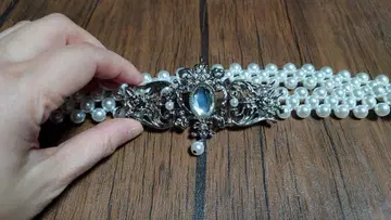 엑시즈팜 엘레강트 펄 벨트 실버