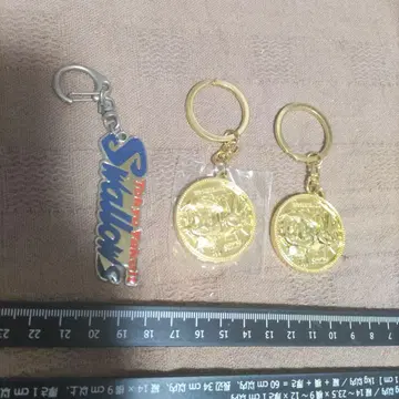 도쿄 야쿠르트 스왈로스 3주년 기념품 츠바쿠로 메달형 키링 묶음 판매