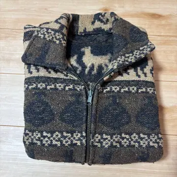 알파카 풀 집업 자켓