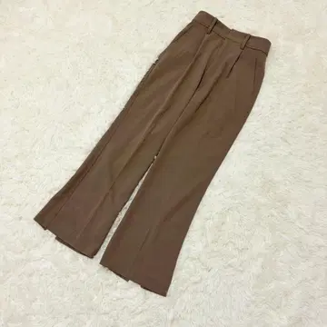 그린 라벨 릴랙싱 슬랙스 아름다운 실루엣 브라운 계열