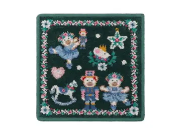 페이러 리베 & 릴리아 너트 크래커 손수건 다크 그린