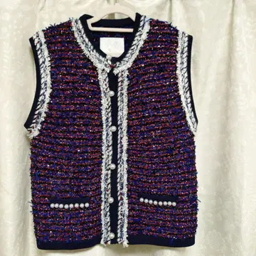 [ Chesty ] 팬시 트위드 베스트