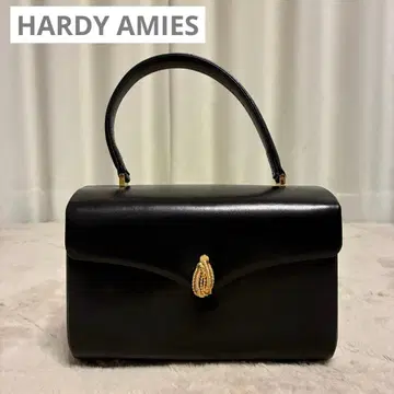 하디 에이미스 블랙 골드 관혼상제 상자형 핸드백 영국