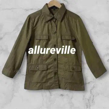 SLd857*알아바일 긴팔 롤업 셔츠 마 혼방 일본제 카키