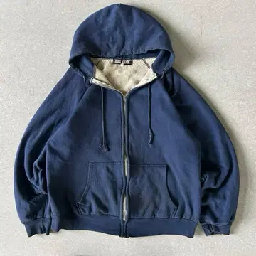 루마니아산 80s BIG YANK 더블 페이스 뒷면 써멀 후드티 XL