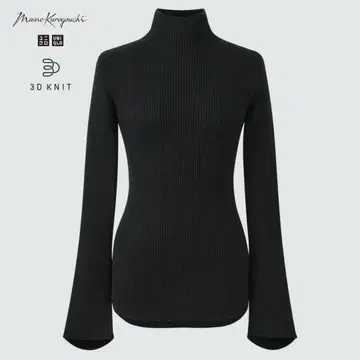 [새상품급] 유니클로 마메쿠로구치 3D 리브 하이넥 스웨터 S