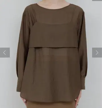 개럴개런트 뷔스티에 레이어드 셔츠 이번 시즌 브라운 F