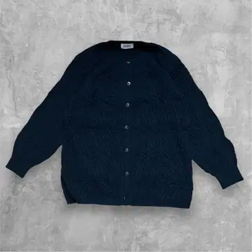 [ 새상품급 ] gozo 고조 자카드 니트 가디건 블랙 긴팔 가을/겨울