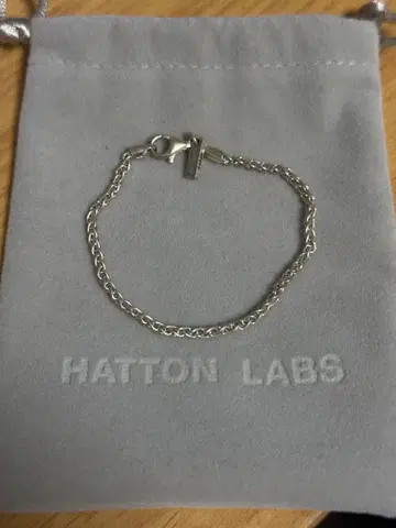HATTON LABS 실버 체인 팔찌 6.5인치