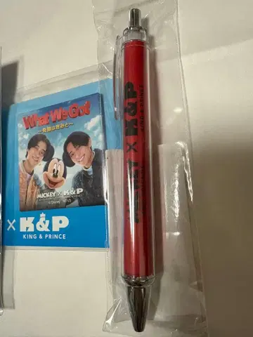 (익명 배송) 킹프리 x 디즈니 볼펜 배지 세트