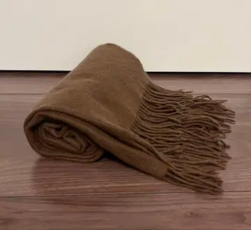 캐시미어 머플러 브라운 대형 캐시미어 100%