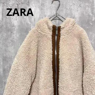 ZARA 풀 집업 보아 자켓 후드 부착 따뜻한 포근한 캐주얼