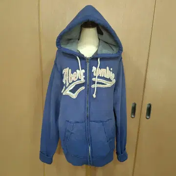 아바클로 속기모 후드티 사이즈 M 빈티지 가공 블루