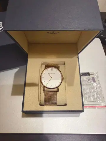 PAUL HEWITT 메쉬 손목시계 핑크 골드